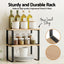 Cefito Kitchen Storage Shelves Rack Cupboard Cabinet Organiser Set of 2
