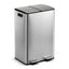 Cefito Pedal Bins Rubbish Bin Dual Compartment Waste Recycle Dustbins 60L Silver