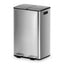 Cefito Pedal Bins Rubbish Bin Dual Compartment Waste Recycle Dustbins 60L Silver