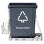 Cefito Pull Out Bin Kitchen Cabinet Slide Garbage Rubbish Bins Basket 40L Grey