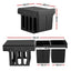Cefito Pull Out Bin Kitchen Triple Slide Garbage Rubbish Bins Basket Blcak 31L