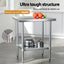 Cefito Stainless Steel Kitchen Bench Work Table 610 x760MM 430