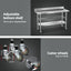 Cefito Stainless Steel Kitchen Bench w/ Splashback 1500x600MM 430