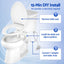 Cefito Ultra-Slim Bidet Attachment Detachable Bidet with Self-Cleaning Dual Nozzle Non-Electric Adjustable Water Pressure, Cold Water Toilet Bide
