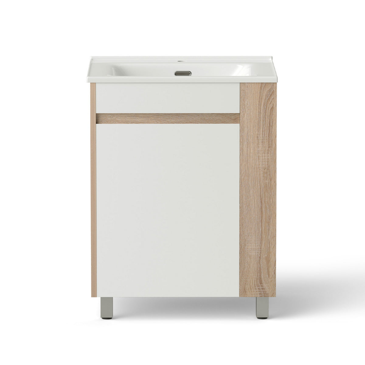 Cefito Vanity Unit 835mm Basin Bathroom Cabinet Side Storage Free Standing Sink
