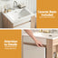 Cefito Vanity Unit 835mm Basin Bathroom Cabinet Side Storage Free Standing Sink