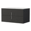 Cefito Vanity Unit 900mm Bathroom Cabinet Storage Wall Hung Black Timber Front