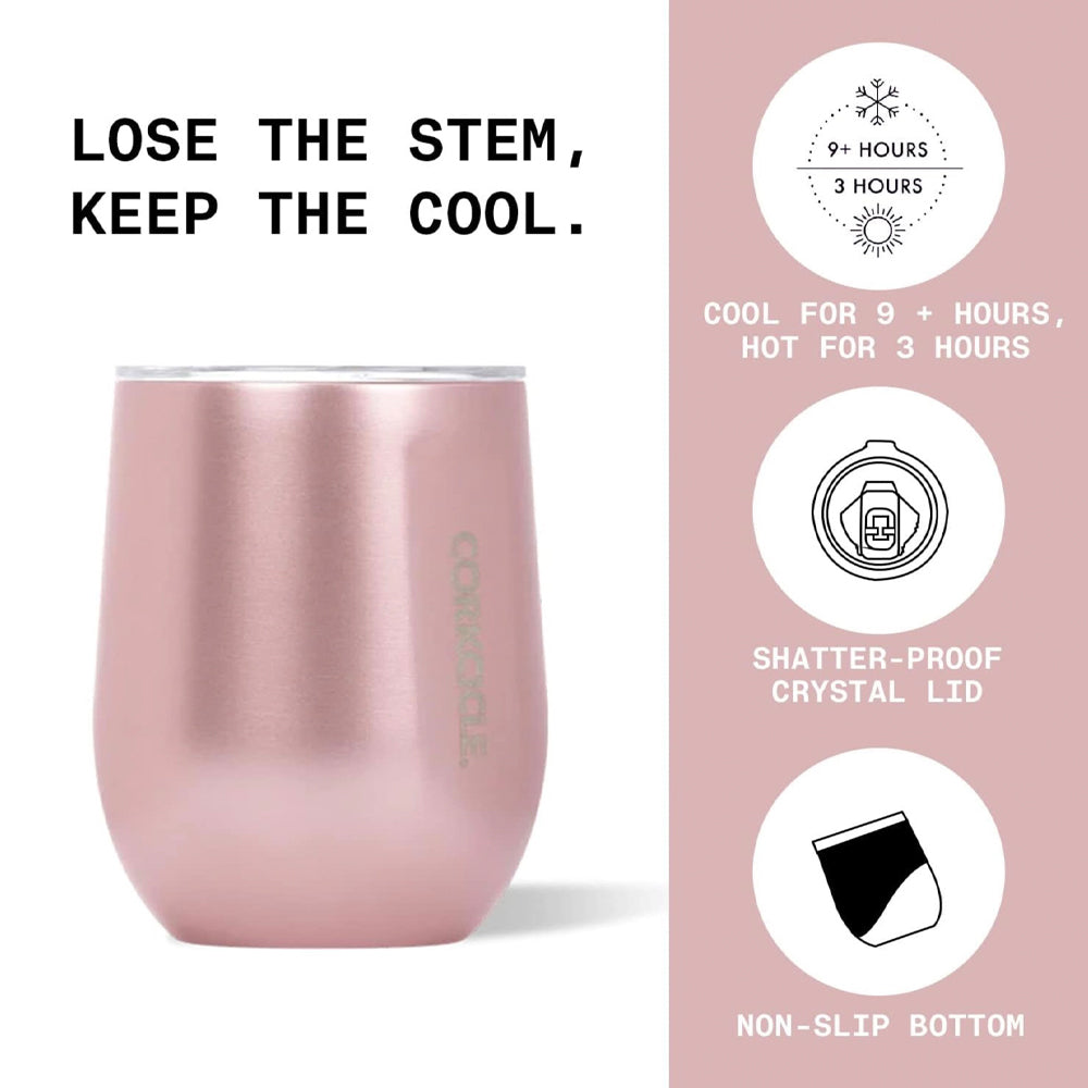 Corkcicle Stemless - 340ml Gloss White