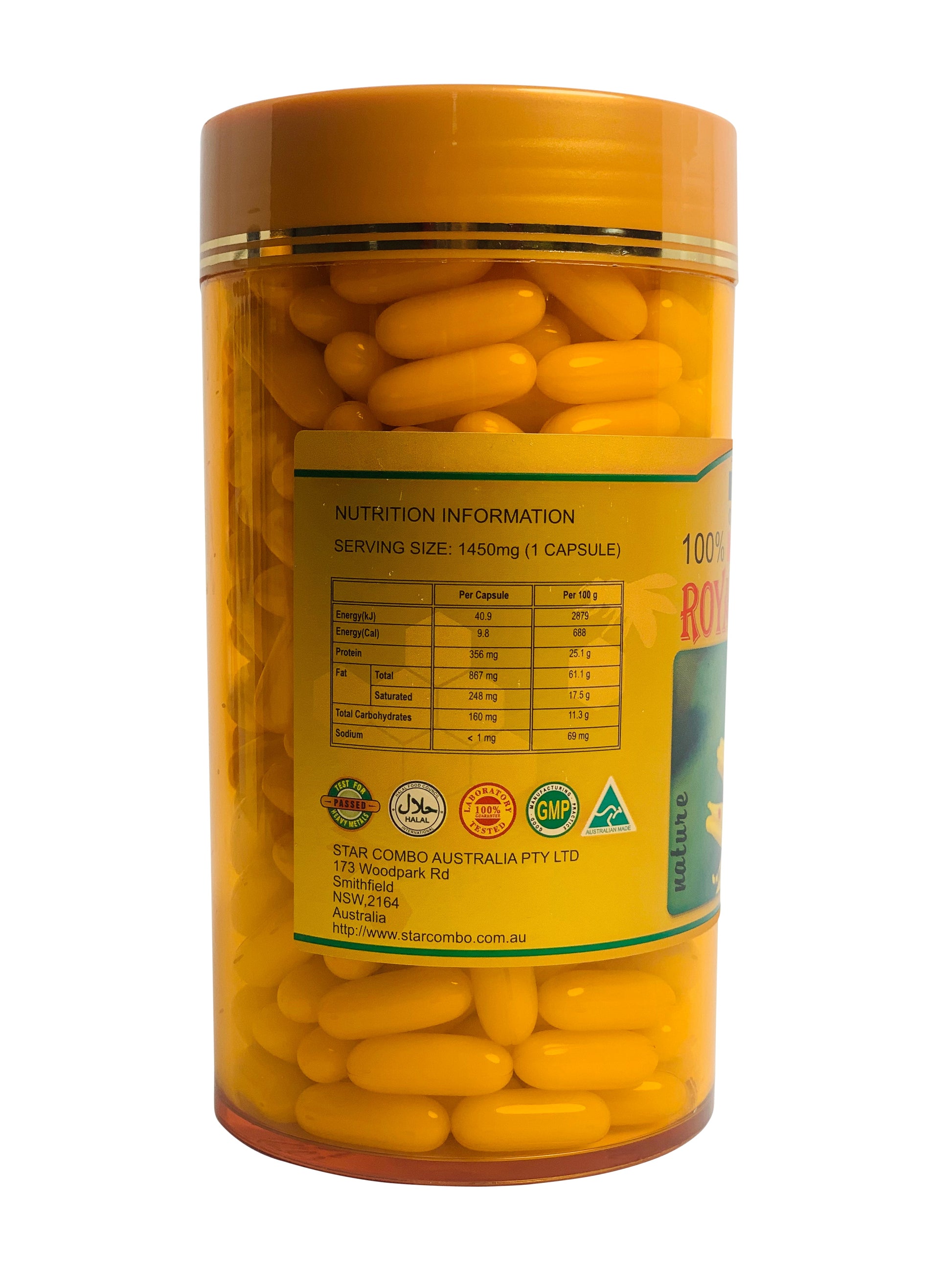 Costar 365x 1450mg Royal Bee Jelly Capsules 100% Pure