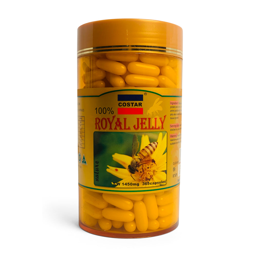 Costar 365x 1450mg Royal Bee Jelly Capsules 100% Pure