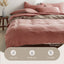Cosy Club Cotton Cover Quilt Cover Set Blush Beige Double