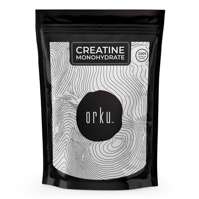 Orku 1Kg Creatine Monohydrate Powder 200 Mesh Micronised 99.9% Pure