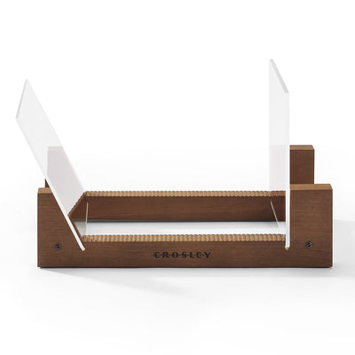 Crosley Voyager Bluetooth Portable Turntable - Cocoa + Bundled Crosley Record Storage Display Stand