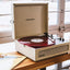 Crosley Voyager Bluetooth Portable Turntable - Dune + Gadhouse Vinyl Rack Bundle - Black