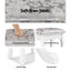 Artiss Dressing Table Stool Velvet White