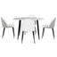 1 Artiss Dining Table and 4 Chairs Set Marble White