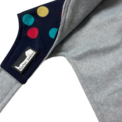 Dachys Jackies - Water resistant Dog jacket - Happy dots