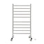 Devanti 10-Bar Freestanding Heated Towel Rail 3-5 Mins Fast Heating Electric Towel Warmer for Bathroom Winter Drying Stainless Steel Plug In 100W