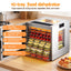 Devanti 10 Trays Food Dehydrator Stainless Steel Visible Glass Door 850W