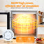 Devanti 10 Trays Food Dehydrator Stainless Steel Visible Glass Door 850W