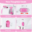 Devanti 12 Stitches Mini Sewing Machine for Beginners Portable Sewing Machine Kit with LED Lights