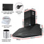 Devanti 1200mm Commercial BBQ Range Hood Dual Motor W/ Remote Control Black