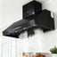 Devanti 1200mm Commercial BBQ Range Hood Dual Motor W/ Remote Control Black