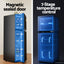 Devanti 122L Two Door Bar Fridge Mini Fridge with Freezer Black
