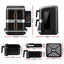 Devanti 12L Air Fryer Dual Basket Stacked 10 Inch Pizza Maker 2800W Touch Black