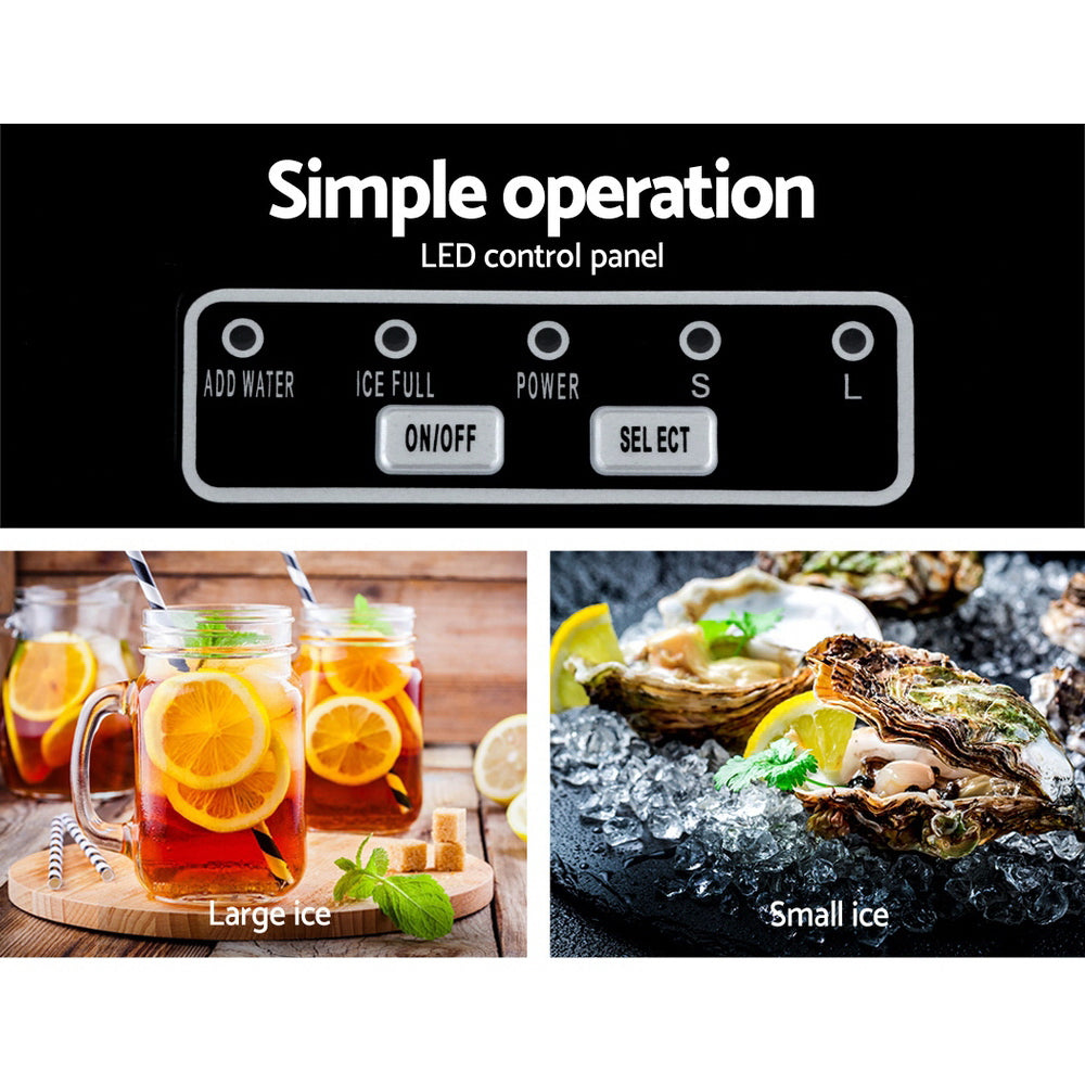 Devanti 12kg Ice Maker Machine Black