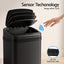 Devanti 15L Motion Sensor Bin Touchless Bins Soft-Close Rubbish Trash Can Black