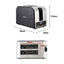 Devanti 2-Slice Toaster, LED Display 3.5cm Wide Slots 6 Browning Levels