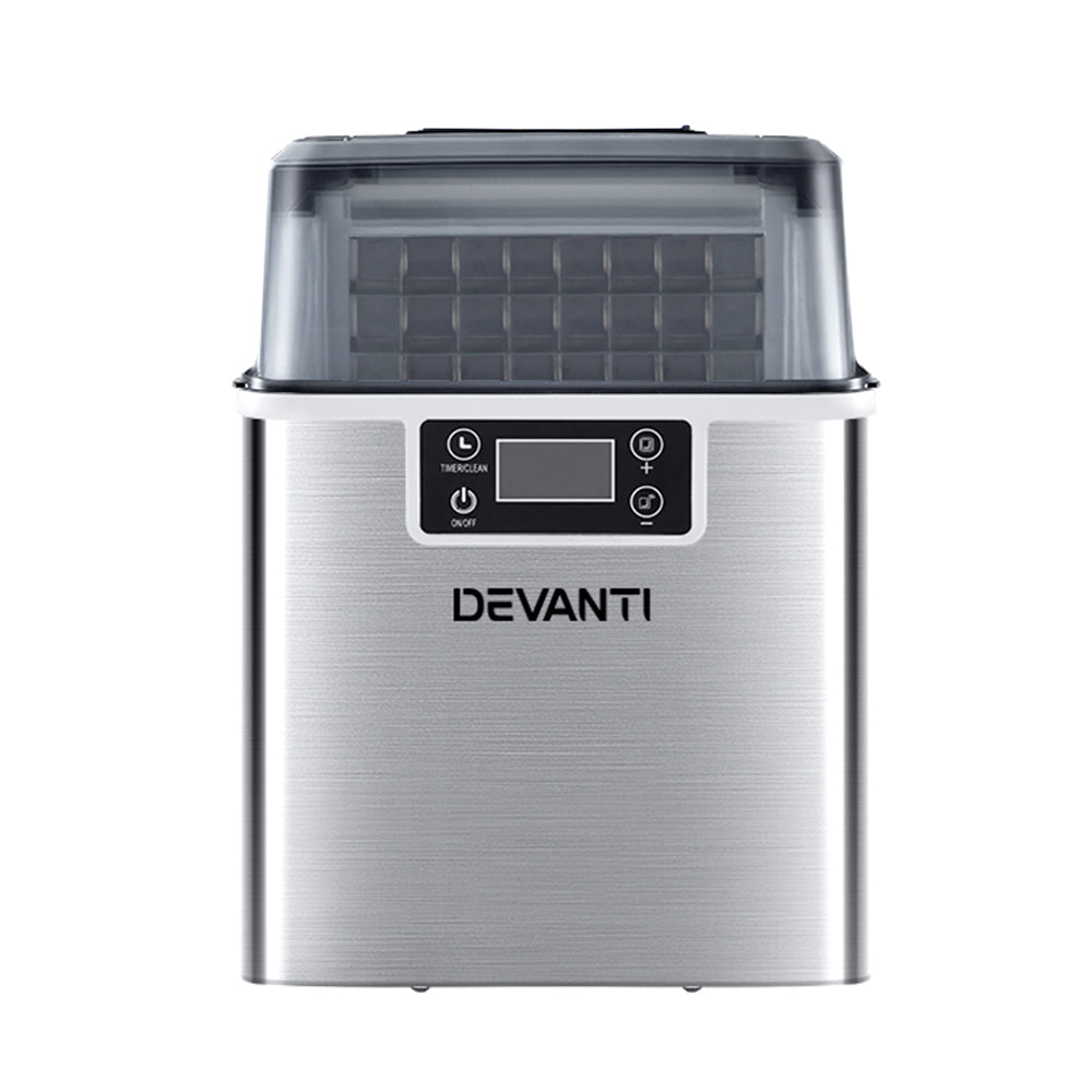 Devanti 20kg Ice Maker Machine Stainless Steel