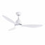 Devanti 48" Ceiling Fan with LED Light Remote Control DC Motor White
