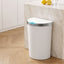 Devanti 50L Motion Sensor Bins Trash Can Kitchen Smart Rubbish Bin D-shape design White
