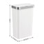 Devanti 50L Motion Sensor Trash Bin Automatic Kitchen Waste Dustbin White