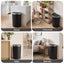 Devanti 50L Sensor Bin D-Shape Trash Can Kitchen Smart Rubbish Bin Black
