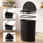 Devanti 50L Sensor Bin D-Shape Trash Can Kitchen Smart Rubbish Bin Black