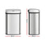 Devanti 50L Sensor Bin Motion Rubbish Automatic Silver