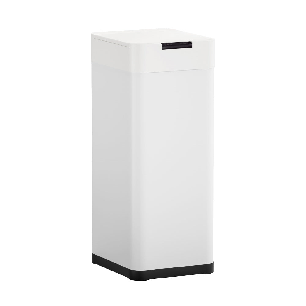 Devanti 50L Sensor Bin Motion Rubbish Bins Kitchen Automatic Trash Can White