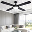 Devanti 52'' Ceiling Fan DC Motor w/Light w/Remote - Black