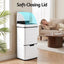 Devanti 72L Sensor Bin Rubbish Bins 4-in-1 Compartment Stainless Steel Trash Can White