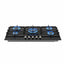 Devanti 90cm Gas Cooktop 5 Burner LPG NG Tempered Glass Hob Black