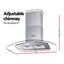 Devanti 90cm Range Hood 900mm Rangehoods Glass Canopy