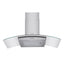 Devanti 90cm Range Hood Curved Glass Canopy Rangehood Kitchen Exhaust Fan