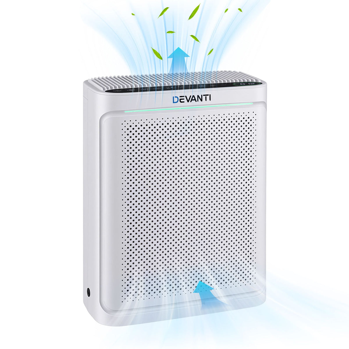 Devanti Air Purifier HEPA Air Cleaner Digital Display Bedroom White