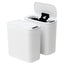 Devanti Automatic Trash Bin 2PCS with Lid 11L Motion Sensor Kitchen Bin Touchless Garbage Can Modern White Plastic Slim Rubbish Bin with Liner Holder for Kitchen, Home, Office