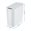 Devanti Automatic Trash Bin with Lid 11L Motion Sensor Kitchen Bin Touchless Garbage Can Modern White Plastic Slim Rubbish Bin with Liner Holder for Kitchen, Home, Office