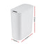 Devanti Automatic Trash Bin with Lid 21L Motion Sensor Kitchen Bin Touchless Garbage Can Plastic Slim Rubbish Bin with Liner Holder for Kitchen, Home, Office, White