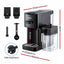 Devanti Capsule Coffee Pod Machine with Milk Frother, Black